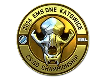 Gold ESL Skull (Foil) | Katowice 2014