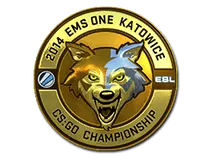 Gold ESL Wolf (Foil) | Katowice 2014