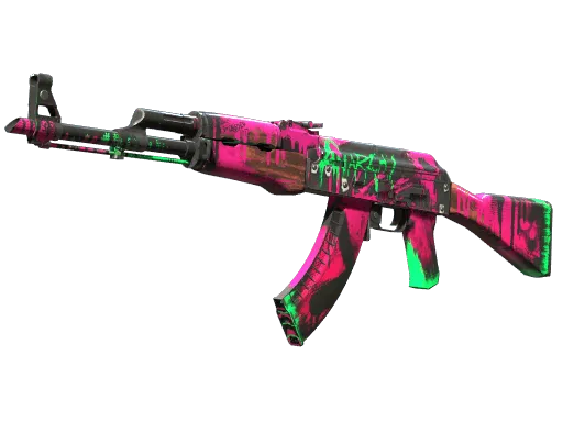 StatTrak™ AK-47 | Neon Revolution (Well-Worn)