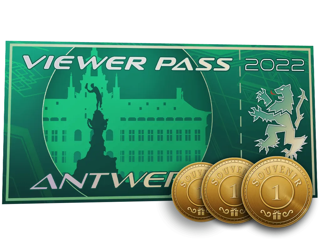 Antwerp 2022 Viewer Pass + 3 Souvenir Tokens