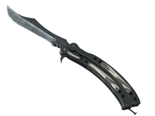 ★ Butterfly Knife | Black Laminate (Factory New)