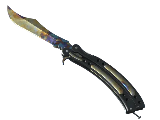 ★ StatTrak™ Butterfly Knife | Case Hardened (Well-Worn)