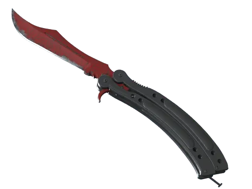 ★ StatTrak™ Butterfly Knife | Crimson Web (Well-Worn)