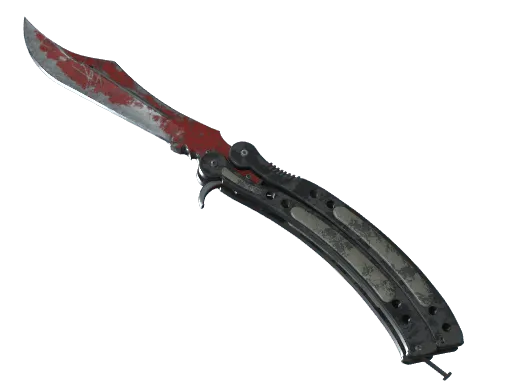 ★ StatTrak™ Butterfly Knife | Crimson Web (Battle-Scarred)