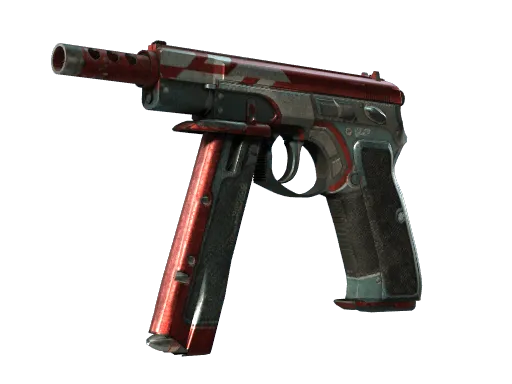 CZ75-Auto | Red Astor (Battle-Scarred)