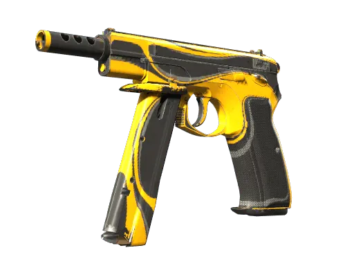 StatTrak™ CZ75-Auto | Yellow Jacket (Well-Worn)