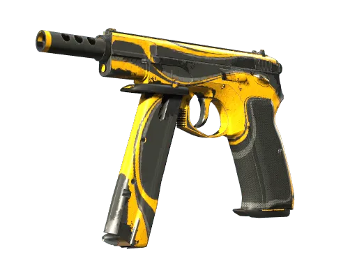 CZ75-Auto | Yellow Jacket (Battle-Scarred)