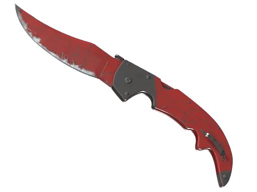 ★ StatTrak™ Falchion Knife | Crimson Web (Well-Worn)