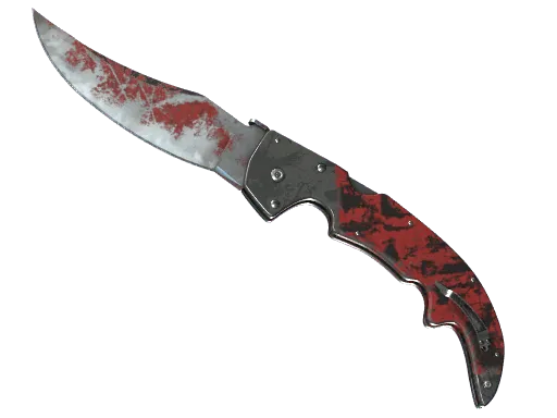 ★ Falchion Knife | Crimson Web (Battle-Scarred)