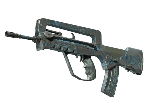 FAMAS | Cyanospatter (Battle-Scarred)