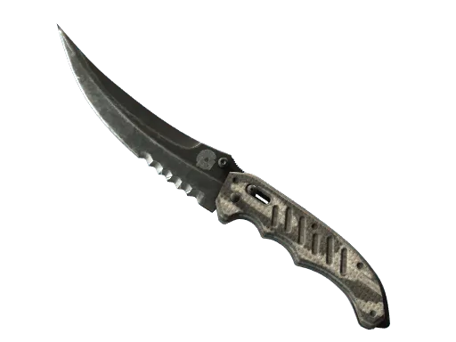★ Flip Knife | Black Laminate (Well-Worn)