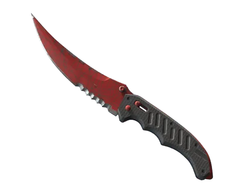 ★ Flip Knife | Crimson Web (Well-Worn)