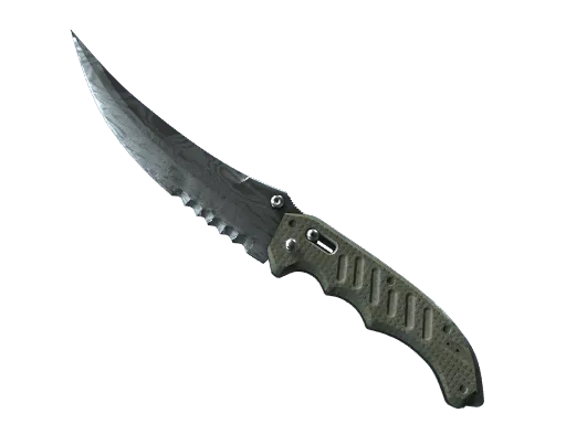 ★ StatTrak™ Flip Knife | Damascus Steel (Well-Worn)