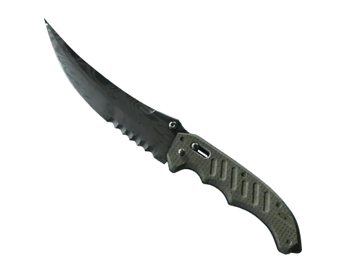 ★ StatTrak™ Flip Knife | Damascus Steel (Battle-Scarred)