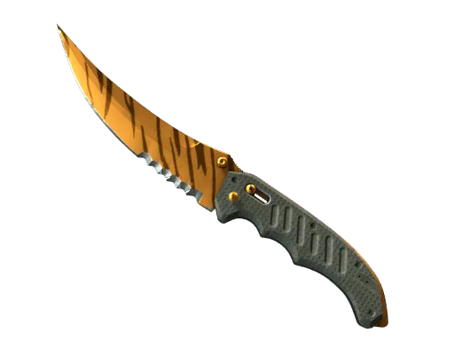 ★ StatTrak™ Flip Knife | Tiger Tooth (Minimal Wear)
