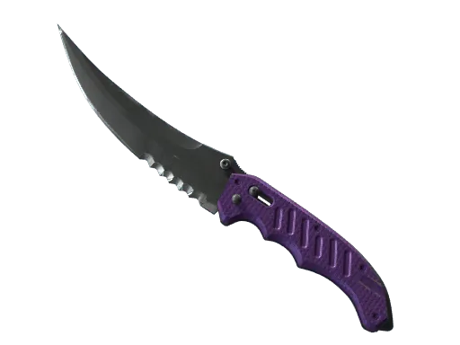 ★ StatTrak™ Flip Knife | Ultraviolet (Well-Worn)