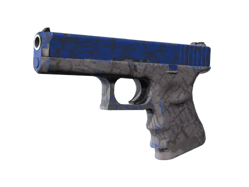 Glock-18 | Blue Fissure (Well-Worn)