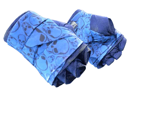 ★ Hand Wraps | Cobalt Skulls (Well-Worn)