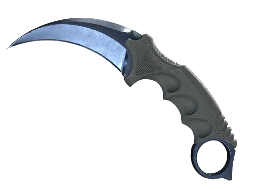 ★ StatTrak™ Karambit | Blue Steel (Battle-Scarred)