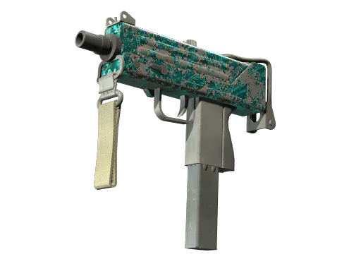 MAC-10 | Malachite (Battle-Scarred)