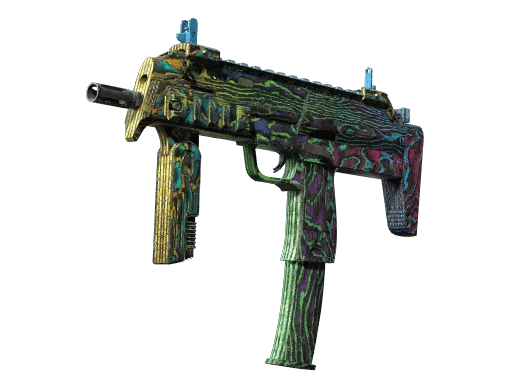 StatTrak™ MP7 | Neon Ply (Battle-Scarred)