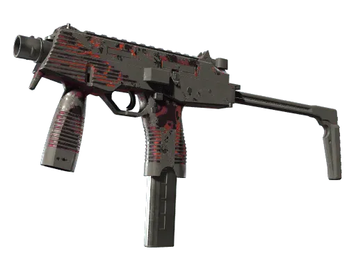 MP9 | Ruby Poison Dart (Battle-Scarred)