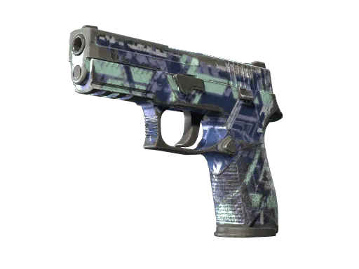 Souvenir P250 | Digital Architect (Battle-Scarred)