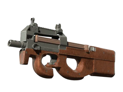 P90 | Leather (Battle-Scarred)