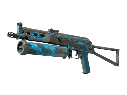 StatTrak™ PP-Bizon | Blue Streak (Battle-Scarred)