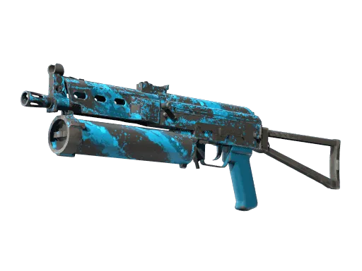 StatTrak™ PP-Bizon | Blue Streak (Well-Worn)