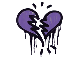 Sealed Graffiti | Broken Heart (Monster Purple)