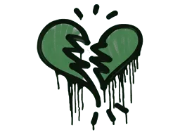 Sealed Graffiti | Broken Heart (Jungle Green)