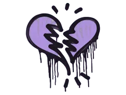 Sealed Graffiti | Broken Heart (Violent Violet)