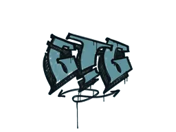 Sealed Graffiti | GTG (Wire Blue)