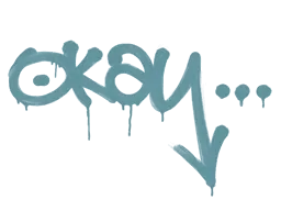 Sealed Graffiti | Okay (Wire Blue)