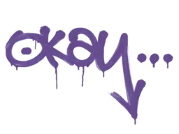 Sealed Graffiti | Okay (Monster Purple)