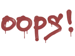 Sealed Graffiti | Oops (Blood Red)