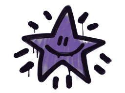 Sealed Graffiti | Shining Star (Monster Purple)