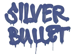 Sealed Graffiti | Silver Bullet (SWAT Blue)