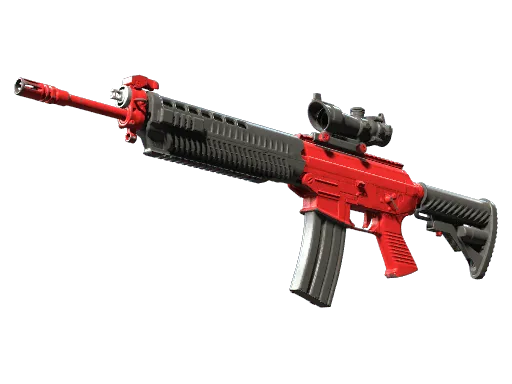 SG 553 | Candy Apple (Well-Worn)