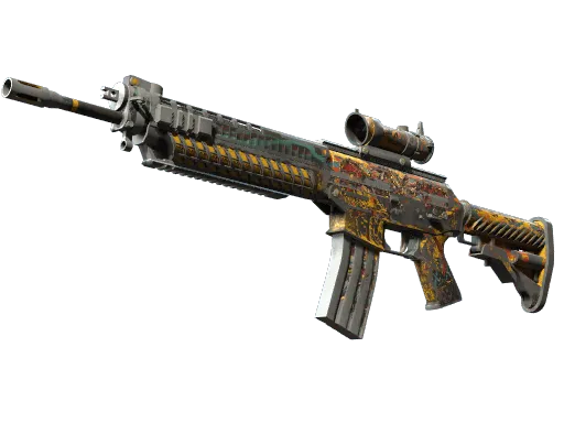 StatTrak™ SG 553 | Colony IV (Battle-Scarred)