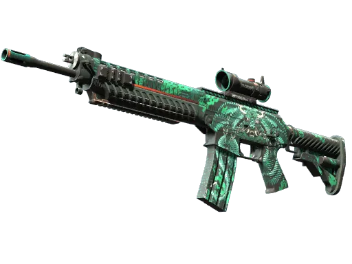 StatTrak™ SG 553 | Dragon Tech (Minimal Wear)