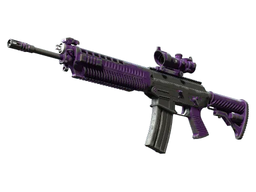 SG 553 | Ultraviolet (Battle-Scarred)