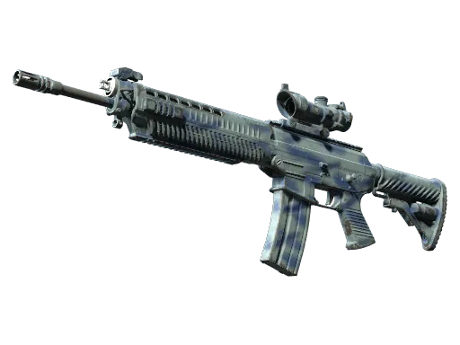 StatTrak™ SG 553 | Wave Spray (Well-Worn)