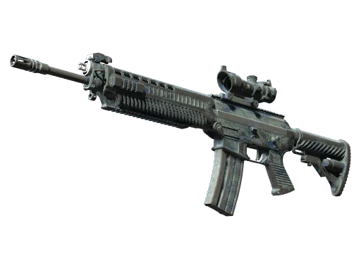 SG 553 | Wave Spray (Battle-Scarred)