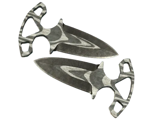 ★ Shadow Daggers | Black Laminate (Battle-Scarred)