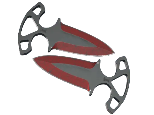 ★ Shadow Daggers | Crimson Web (Well-Worn)