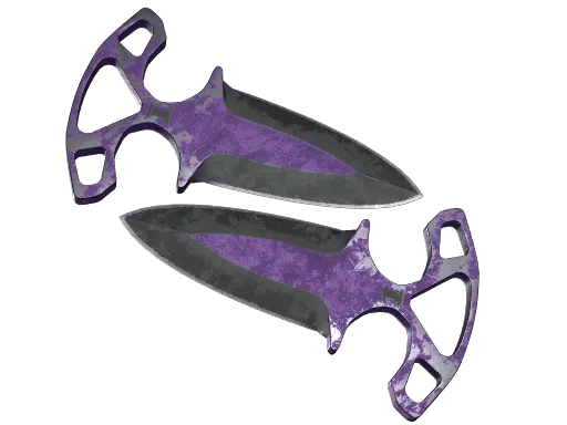 ★ StatTrak™ Shadow Daggers | Ultraviolet (Battle-Scarred)