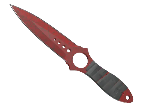 ★ StatTrak™ Skeleton Knife | Crimson Web (Well-Worn)