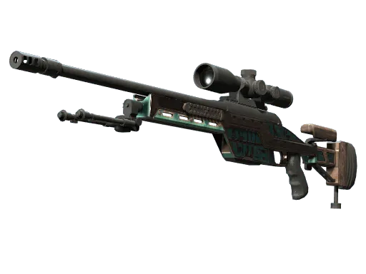 Souvenir SSG 08 | Azure Glyph (Well-Worn)